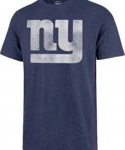 '47 47 Men's New York Giants Scrum Logo Blue T-Shirt