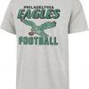 '47 Men's Philadelphia Eagles Dozer Franklin Throwback Grey T-Shirt