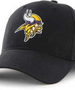 '47 Youth Minnesota Vikings Basic MVP Black Adjustable Hat For Girls'