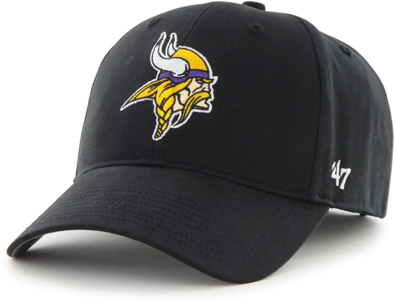 '47 Youth Minnesota Vikings Basic MVP Black Adjustable Hat For Girls' 3 '47 Youth Minnesota Vikings Basic MVP Black Adjustable Hat For Girls'