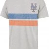 '47 Men's New York Mets Gray Bars Franklin T-Shirt -'47 Sales 2022 unnamed file 1902