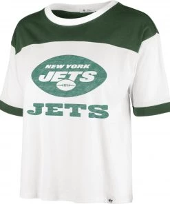 '47 Women's New York Jets White Billie Cropped T-Shirt