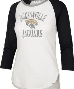 '47 Women's Jacksonville Jaguars White Long Sleeve Raglan T-Shirt
