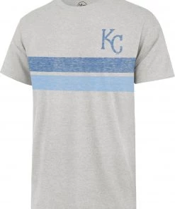 '47 Men's Kansas City Royals Gray Bars Franklin T-Shirt