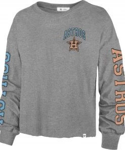 '47 Women's Houston Astros Gray Parkway Long Sleeve T-Shirt
