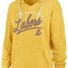 '47 Women's Los Angeles Lakers Yellow Cross Script Hoodie -'47 Sales 2022 unnamed file 1956