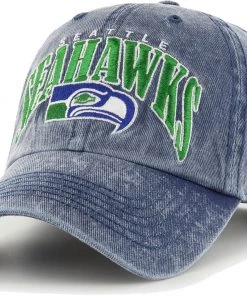 '47 Men's Seattle Seahawks Blue Apollo Throwback Adjustable Hat