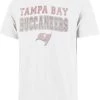 '47 Men's Tampa Bay Buccaneers Stadium Wave White T-Shirt