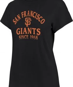'47 Women's San Francisco Giants Black Fade Frankie T-Shirt