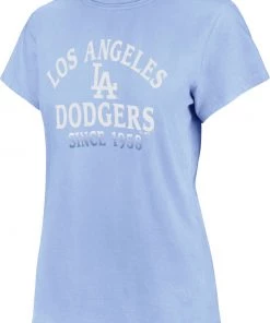 '47 Women's Los Angeles Dodgers Blue Fade Frankie T-Shirt