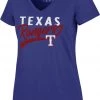 '47 Women's Texas Rangers Royal Glitter Rival V-Neck T-Shirt -'47 Sales 2022 unnamed file 1999