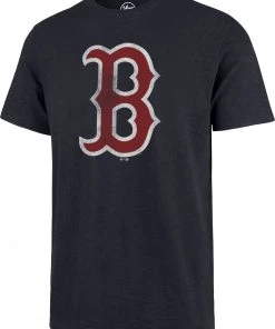 '47 Men's Boston Red Sox Navy Grit Scrum T-Shirt