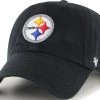 '47 Men's Pittsburgh Steelers Black Clean Up Adjustable Hat -'47 Sales 2022 unnamed file 2032