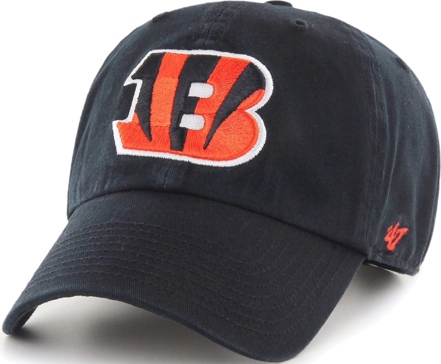 '47 Men's Cincinnati Bengals Black Clean Up Adjustable Hat 3 '47 Men's Cincinnati Bengals Black Clean Up Adjustable Hat
