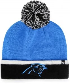 '47 ‘47 Men's Carolina Panthers Baraka Blue Cuffed Pom Knit