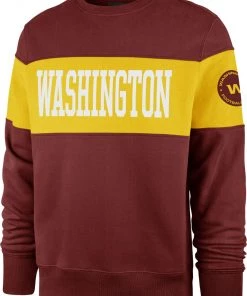 '47 Men's Washington Football Team Maroon Interstate Crew Sweatshirt