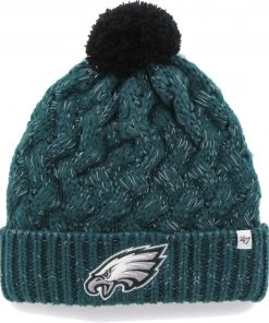 '47 Women's Philadelphia Eagles Green Cuffed Fiona Knit Beanie