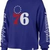 '47 Women's Philadelphia 76ers Blue Long Sleeve T-Shirt -'47 Sales 2022 unnamed file 2089