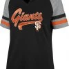 '47 ‘47 Women's San Francisco Giants Black Pavilion V-Neck T-Shirt