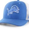 '47 Kid's Detroit Lions Adjustable Snapback Blue Trucker Hat For Girls' -'47 Sales 2022 unnamed file 2153