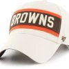 '47 Men's Cleveland Browns Crossroad MVP White Adjustable Hat -'47 Sales 2022 unnamed file 2161