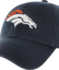 '47 Men's Denver Broncos Navy Clean Up Adjustable Hat
