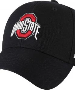 '47 Men's Ohio State Buckeyes Black MVP Adjustable Hat