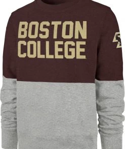'47 Men's Boston College Eagles Maroon Pullover Crewneck Sweater
