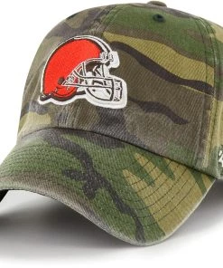 '47 Men's Cleveland Browns Clean Up Camo Adjustable Hat