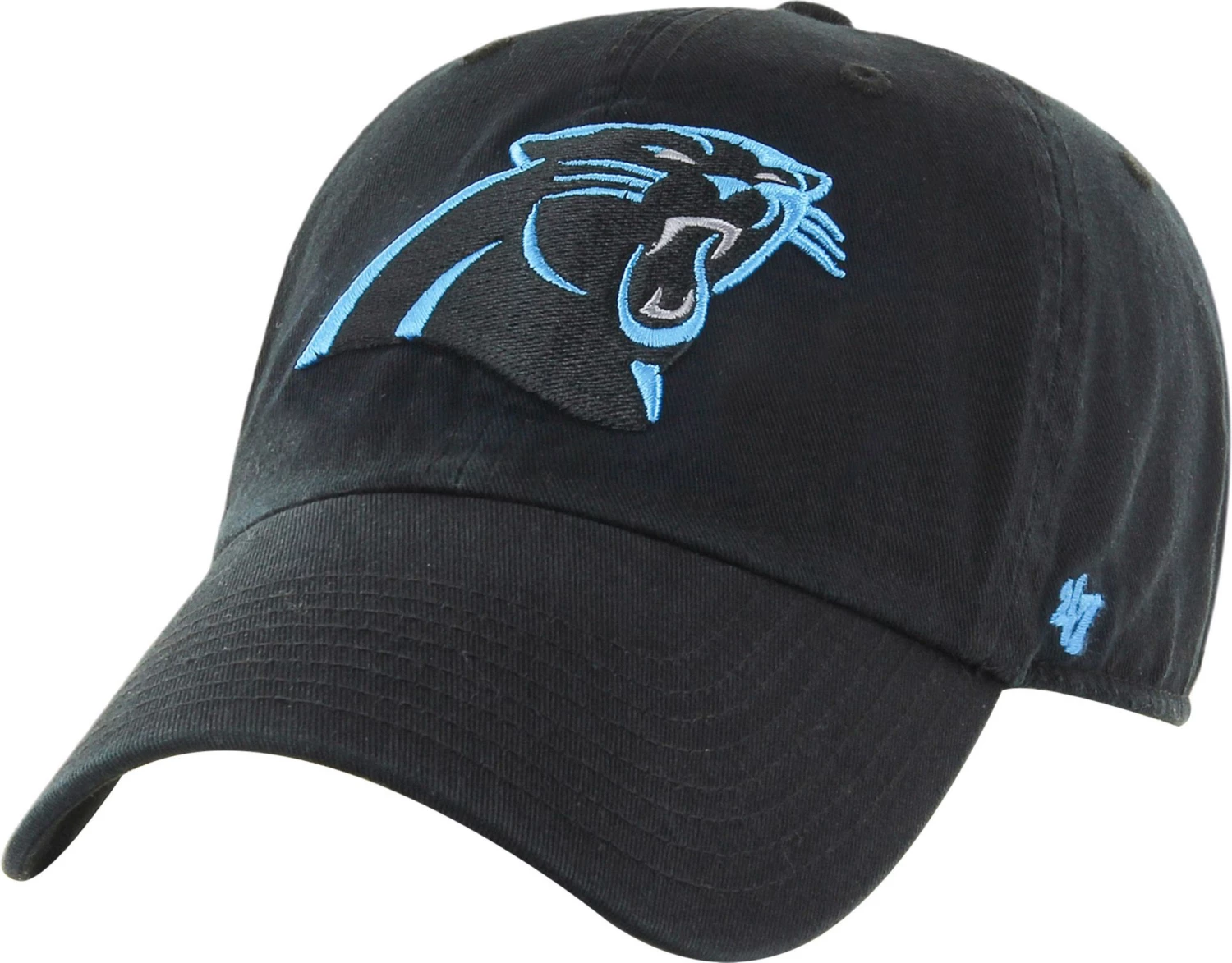 '47 47' Men's Carolina Panthers Clean Up Black Adjustable Hat 3 '47 47' Men's Carolina Panthers Clean Up Black Adjustable Hat