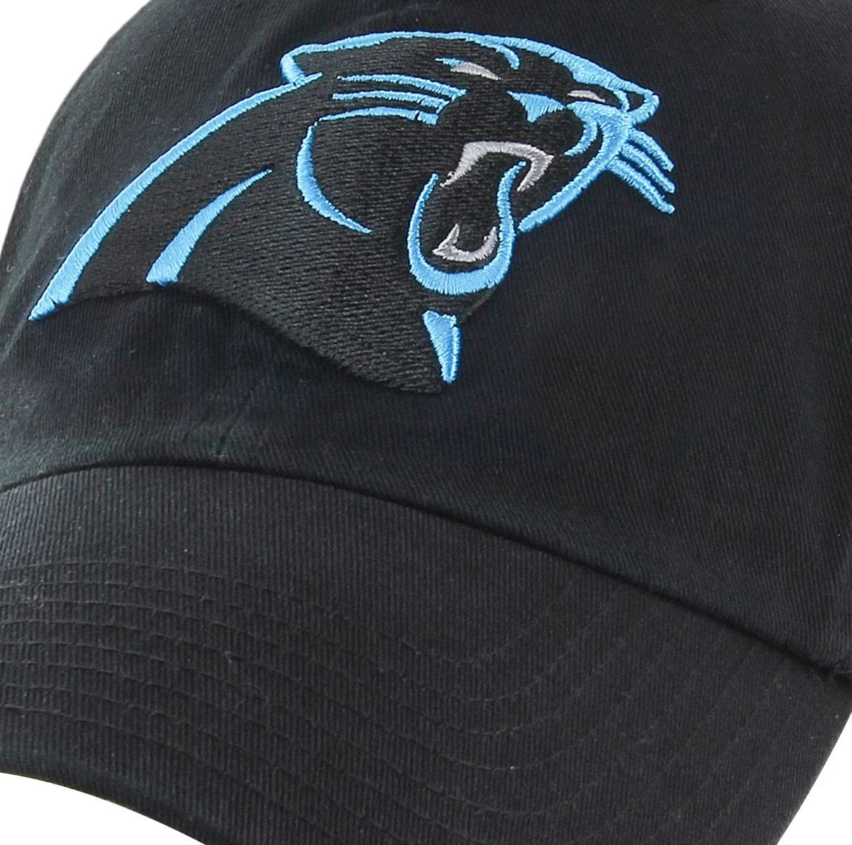 '47 47' Men's Carolina Panthers Clean Up Black Adjustable Hat 4 '47 47' Men's Carolina Panthers Clean Up Black Adjustable Hat - Image 2