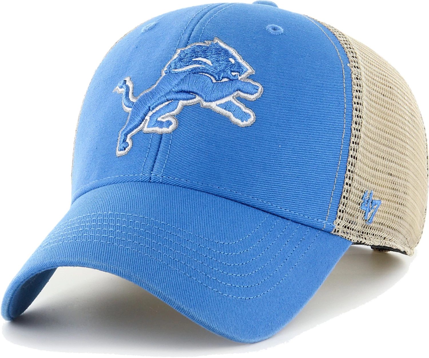 '47 Men's Detroit Lions Blue Flagship MVP Adjustable Hat 3 '47 Men's Detroit Lions Blue Flagship MVP Adjustable Hat