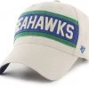 '47 Men's Seattle Seahawks Crossroad MVP White Adjustable Hat -'47 Sales 2022 unnamed file 2279