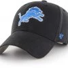'47 Youth Detroit Lions Basic MVP Black Adjustable Hat For Boys'