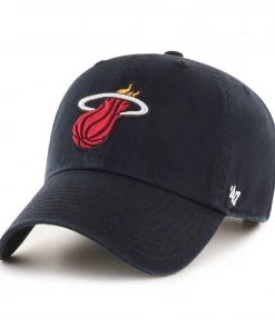 '47 ‘47 Men's Miami Heat Logo Clean Up Adjustable Hat For Women