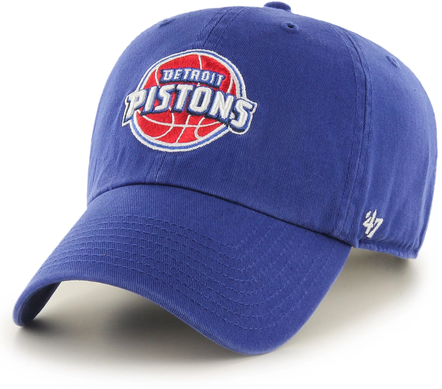 '47 Men's Detroit Pistons Royal Clean Up Adjustable Hat 3 '47 Men's Detroit Pistons Royal Clean Up Adjustable Hat