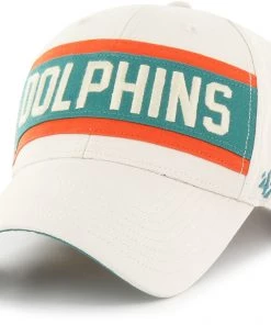 '47 Men's Miami Dolphins Crossroad MVP White Adjustable Hat
