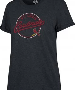 '47 ‘47 Women's St. Louis Cardinals Navy Match Hero T-Shirt
