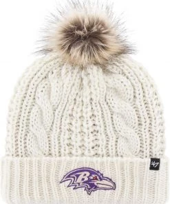 '47 Women's Baltimore Ravens White Meeko Knit