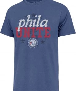 '47 Philadelphia 76ers Blue Phila Unite T-Shirt For Men