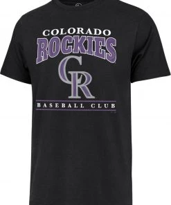 '47 Men's Colorado Rockies Black Reset Franklin T-Shirt