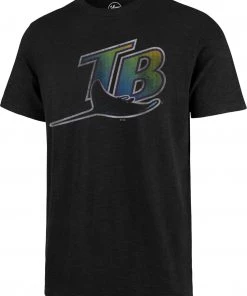 '47 Men's Tampa Bay Rays Black Scrum T-Shirt