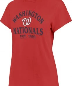 '47 Women's Washington Nationals Red Fade Frankie T-Shirt