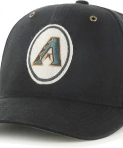'47 Men's Arizona Diamondbacks Black Backtrack Adjustable Hat