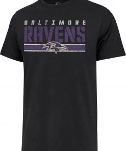 '47 Men's Baltimore Ravens Black Stripe Franklin T-Shirt