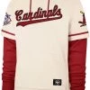 '47 Men's St. Louis Cardinals Cream Trifecta Hoodie