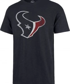 '47 47 Men's Houston Texans Scrum Logo Navy T-Shirt