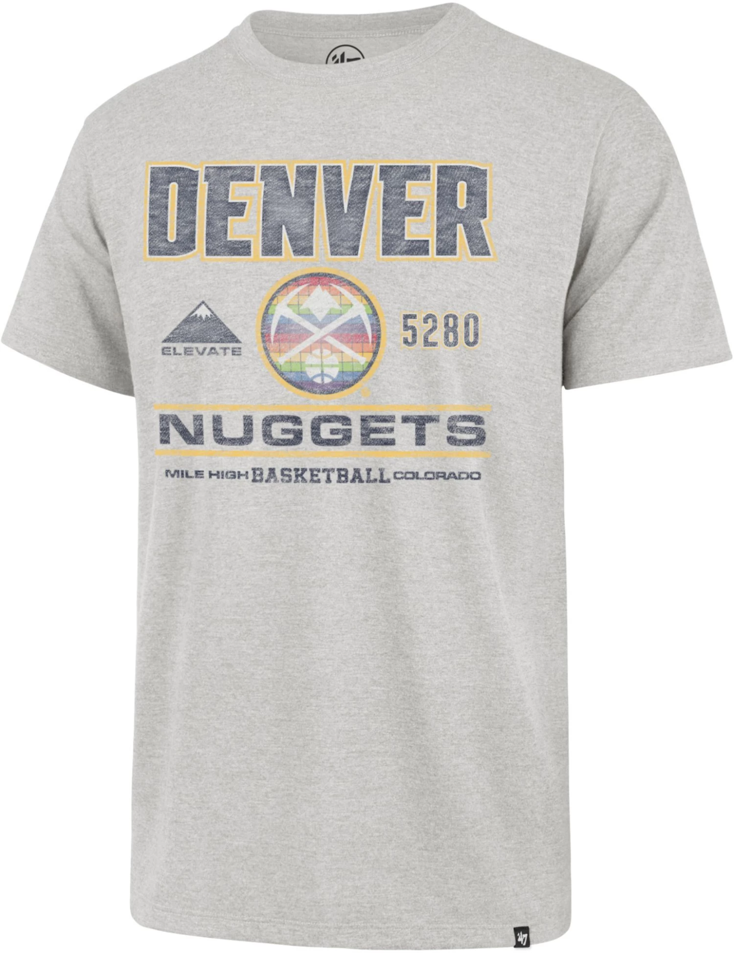 '47 ‘47 Men's Denver Nuggets Grey T-Shirt 3 '47 ‘47 Men's Denver Nuggets Grey T-Shirt