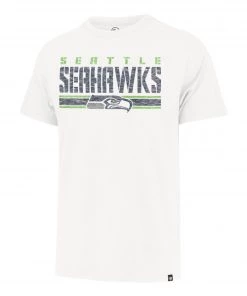 '47 Men's Seattle Seahawks White Franklin Stripe T-Shirt