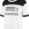 '47 Women's Seattle Seahawks White Billie Cropped T-Shirt